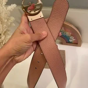 Gucci | Accessories | Gucci Black And Pink Reversible Belt  display picture 1